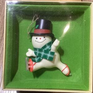 Hallmark Tree Trimmer Collection Snowman Ice Skater Ornament Christmas